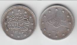 TURQUIE - TURKEY **** 2 KURUSH AH1327-2 (1910) MUHAMMAD V - ARGENT - SILVER **** EN ACHAT IMMEDIAT !!! - Turkey