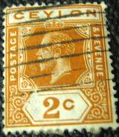 Ceylon 1912 King George V 2c - Used - Ceylan (...-1947)