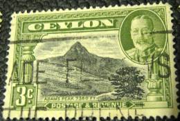 Ceylon 1935 Adam's Peak 3c - Used - Ceylan (...-1947)
