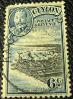 Ceylon 1935 Colombo Harbour 6c - Used - Ceylan (...-1947)