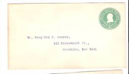 Stamped Envelope - Franklin - U85 - 1901-20