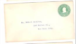 Stamped Envelope - Franklin - U85 - 1901-20