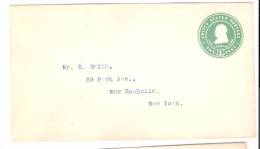 Stamped Envelope - Franklin - U85 - 1901-20