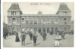 CPA -BRUXELLES -GARE DU NORD -Belgique -Carte Lux N° 61 - Chemins De Fer, Gares