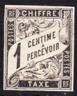 FRANCE COLONIES GENERALES 1884  TAXE N° 1   *   MLH   TRES BEAU - Postage Due