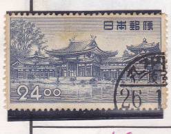 JAPON N° 457 24Y BLEU TEMPLE DU PHENIX OBL - Used Stamps