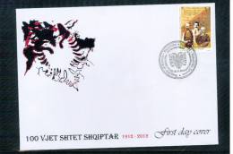 Kosovo 2012  100 Jahre / Years Of Albania FDC - Kosovo