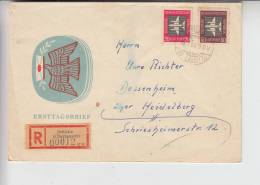 0-7585 SCHLEIFE, POSTGESCHICHTE, Luftposteinschreiben 1958 - Goerlitz