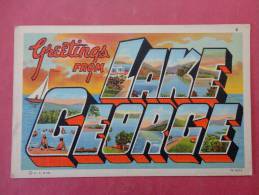New York > Lake George Greetings Linen Not Mailed L     Ref 926 - Lake George