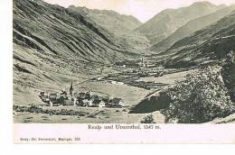 Und URSERNTHAL REALP - URI - SUISSE - Cpa Dos Non Divisé -SCANS RECTO VERSO-PAYPAL FREE - Realp