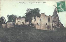 PICARDIE - 80 - SOMME - PICQUIGNY - Vue Générale Du Château Féodal - Colorisée - Picquigny