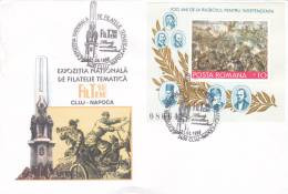 1877 ROMANIAN INDEPENDENCE WAR, SPECIAL COVER, OBLIT CONC, 1999, ROMANIA - Briefe U. Dokumente