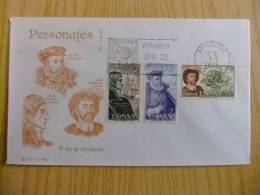 ESPAÑA ESPAGNE FDC 1976 NAVEGANTES / NAVIGATEURS  Edifil Nº 2308 / 2310 Yv 1954/56 - Esploratori