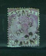 BAHAMAS - 1884 VICTORIA 6d MAUVE USED  SG 54 - 1859-1963 Kronenkolonie