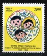 1101. INDIA (1999) - Family Planning Association Of India - 1949-1999 - Ongebruikt