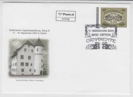 Austria Briefmarken Jugendausstellung 17-19 September 2004 In Gotzis - Storia Postale