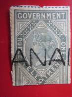 INDIA INDE Government-ANA  Ex Colonies Et Protectorat Du Royaume-Uni UK Timbre Entier Postal Découpé - 1858-79 Compañia Británica Y Gobierno De La Reina