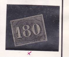 BRESIL N° 18 180R  NOIR  PETITS CHIFFRES SIGNE ROGER CALVES  OBL - Used Stamps