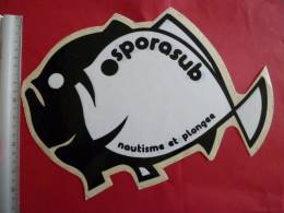 SPORT   Materiel  NAUTISME Plongee SPORASUB  Poisson Autocollant Publicite - Stickers