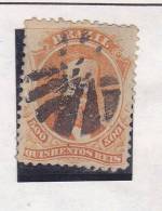 BRESIL N° 29 500R ORANGE EMPEREUR PEDRO II OBL - Used Stamps