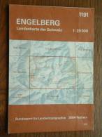 Landeskarte ENGELBERG ( N° 1191 ) Anno 1981 - 1 : 25.000 ( Suisse / Schweiz ) ! - Europa