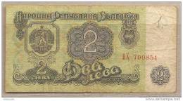 Bulgaria - Banconota Circolata Da 2 Leva - 1974 - Bulgaria