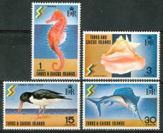 1971 Turks E Caicos Fauna Pesci Fishes Fische Poissons Set MNH ** Spa212 - Turks & Caicos