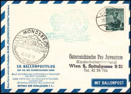 Austria 1962, Airmail Card By Ballon OE-DZB - Other & Unclassified