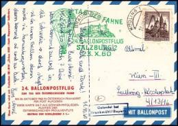 Austria 1960, Airmail Card By Ballon KNIE - Other & Unclassified