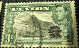 Ceylon 1938 Adam's Peak 3c - Used - Ceylan (...-1947)