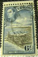 Ceylon 1938 Colombo Harbour 6c - Used - Ceylan (...-1947)