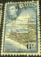 Ceylon 1938 Colombo Harbour 6c - Used - Ceylon (...-1947)