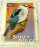 South Africa 2000 Woodland Kingfisher Bird 3r - Used - Gebruikt