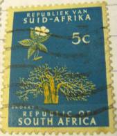 South Africa 1961 Baobab Tree 5c - Used - Usati