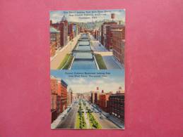 Ohio > Cincinnati   Erie Canal & Central Parkway  Linen  Not Mailed  Ref 927 - Cincinnati