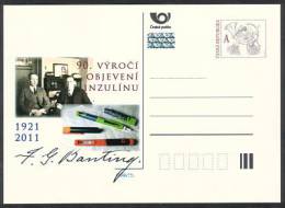 Czech Republic 2011 - 90 Years Of Insulin, Special Postage Stationery, MNH - Postcards