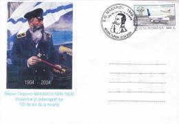 STEPAN OSIPOVICI MAKAROV, VICEAMIRAL AN OCENOGRAFAR, SPECIAL COVER, 2004, ROMANIA - Explorateurs