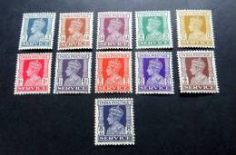 Mi.Nr. D 102/12 Sauber Ungebraucht Mit Falzspur/-rest - Official Stamps