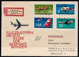 B0219 EAST GERMANY 1972, Russian Aircraft FDC - Briefe U. Dokumente