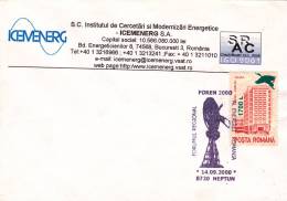 ELECTRICITY, ELECTRICITE, SPECIAL COVER, 2000, ROMANIA - Elektriciteit