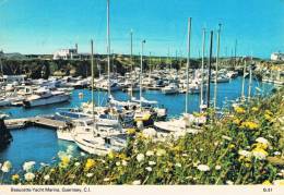 GUERNSEY - Beaucette Yacht Marina - Circulée En 1975, 2 Scans - Guernsey