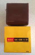 Kodak - Sacoche Cuir Pour Kodak Brownie Avec Sa Boite - NEUF - RARE - Zubehör & Material