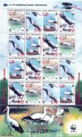 BH 1998-132-5 W W F, BOSNA AND HERZEGOVINA, MS, MNH - Picotenazas & Aves Zancudas