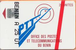 Benin - First Chip Definitive, Logo, SC7 Chip, 25 Units, Mint In Blister - Benin