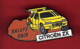 28252- Pin's .Citroen ZX.rallye Automobile.raid. - Rallye