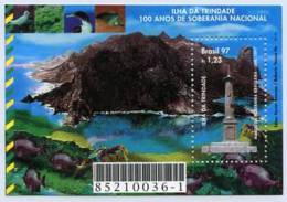 1144. BRASIL / BRAZIL (1997) - ILHA DA TRINDADE - 100 Anos De Soberania Nacional - Mint / Neuf - Blocchi & Foglietti