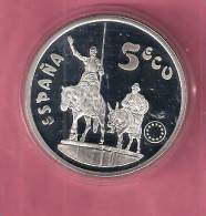 SPANJE 5 ECU 1994 CERVANTES AG PROOF - Autres & Non Classés