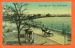 Angleterre - Southampton  "  Esplanade And Pier  " Carte Glacee - Southampton