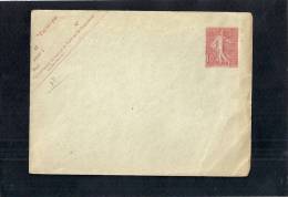 EB064 - Enveloppe Avec Semeuse 10c Entier Postal - 610 Au Dos - Standard Covers & Stamped On Demand (before 1995)
