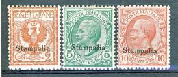 Stampalia, Isole Dell'Egeo 1912 SS 82 N. 1 - 3 MNH - Egeo (Stampalia)